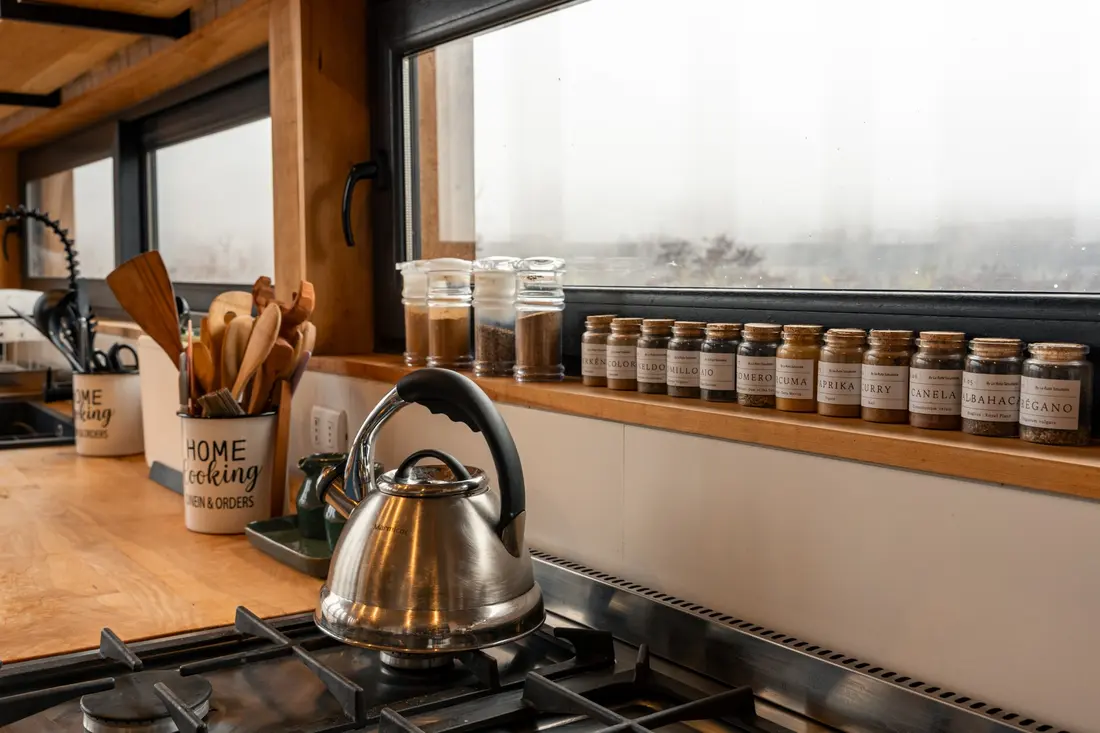 Cocina equipada de Peñón Mountain Lodge
