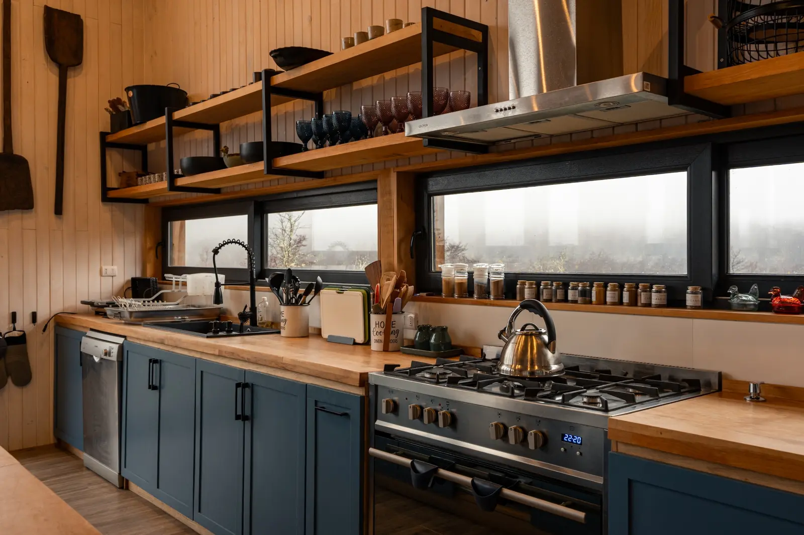 Cocina completamente equipada de Peñón Mountain Lodge
